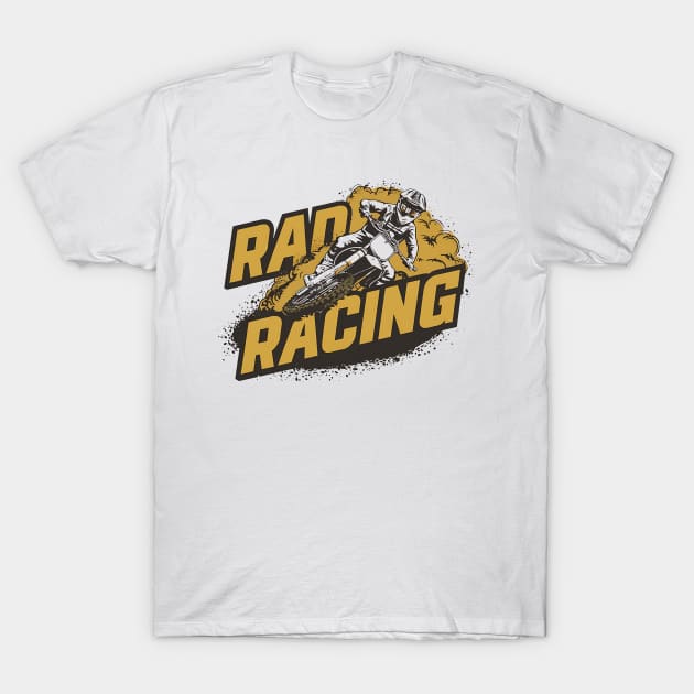 Motocross - Rad Racing T-Shirt by Syntax Wear